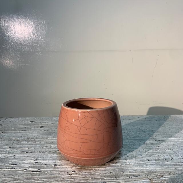 ●Trapezoid POT -RED- No.275 ハンドメイドの生活雑貨(雑貨)の商品写真