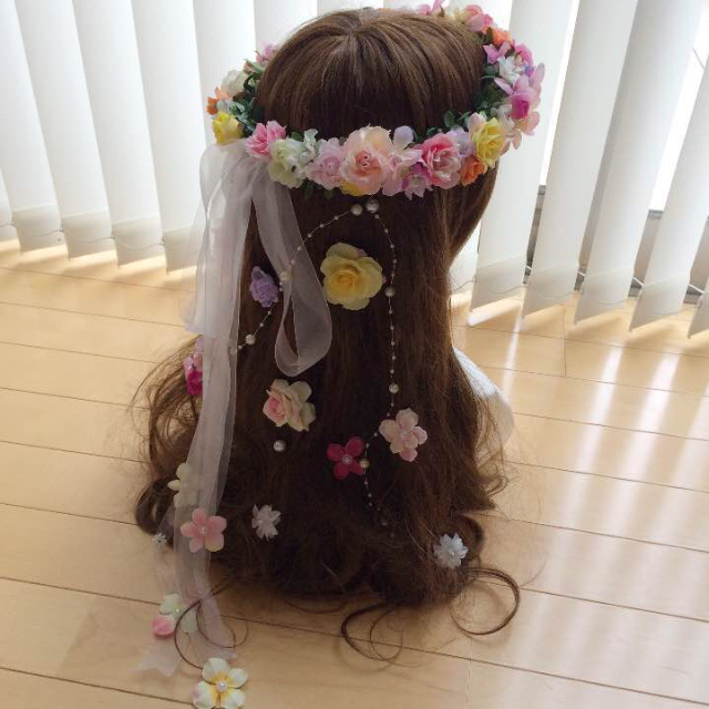 確認画像♡花かんむり♡ラプンツェル レディースのヘアアクセサリー(その他)の商品写真