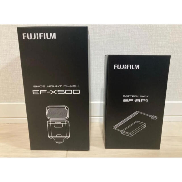 新品・未使用 FUJIFILM 富士フイルム EF-X500 EF-BP1