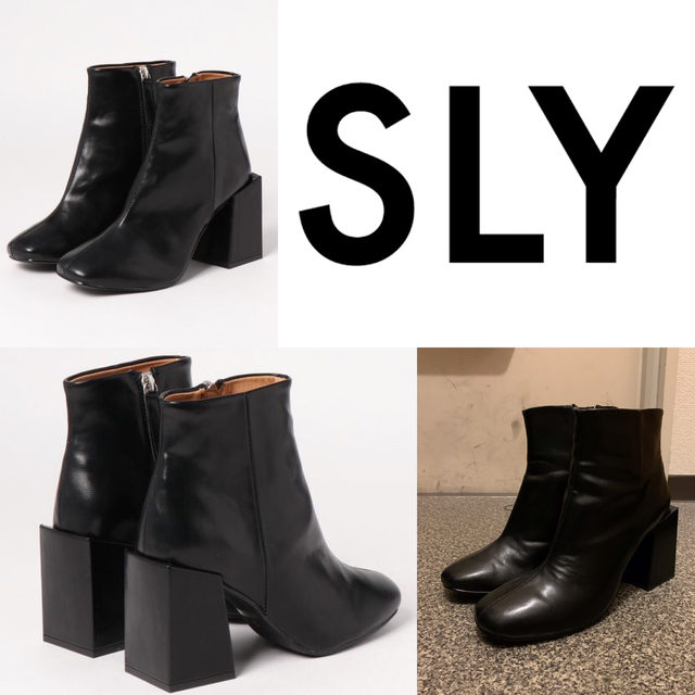 SLY(スライ)のBASIC SQUARE SHORT BOOTS SLY レディースの靴/シューズ(ブーツ)の商品写真