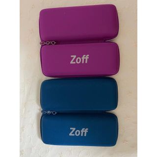 ゾフ(Zoff)のメガネケース ZOFF2個セット青xP(サングラス/メガネ)