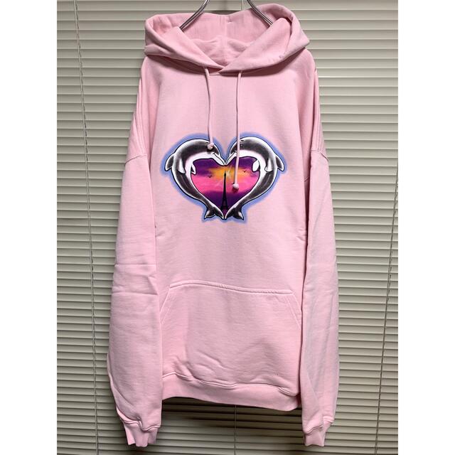 メンズ新品《 VETEMENTS 》Dolphins Heart Hoodie S