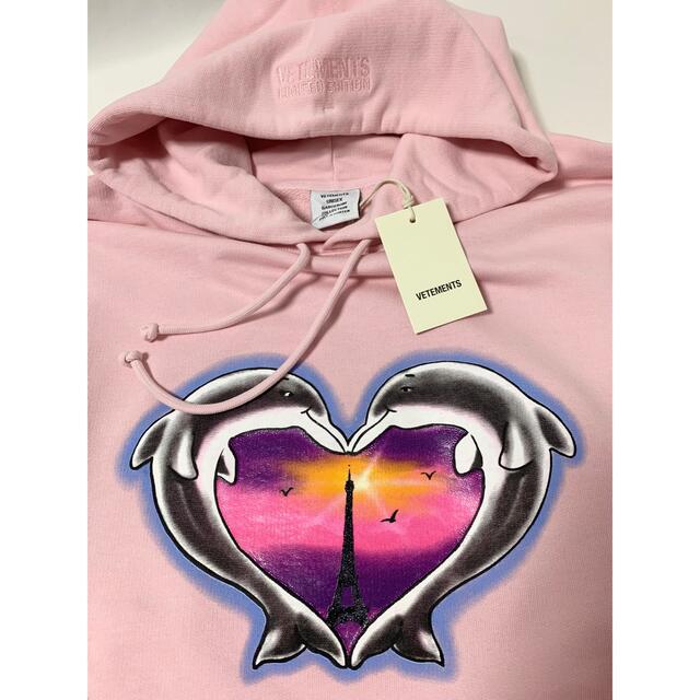 新品《 VETEMENTS 》Dolphins Heart Hoodie S - coastalcareeracademy.com