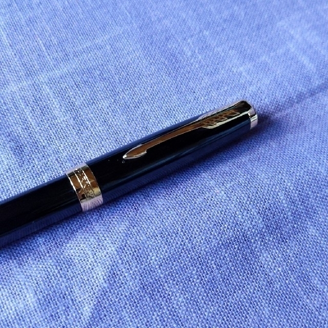 Parker(パーカー)のパーカー ソネット SONET ラックブラックGT 万年筆 18K F インテリア/住まい/日用品の文房具(ペン/マーカー)の商品写真