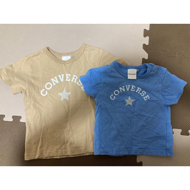 CONVERSE(コンバース)のconverse  Tシャツ　半袖　100 80 兄弟 キッズ/ベビー/マタニティのキッズ服女の子用(90cm~)(Tシャツ/カットソー)の商品写真