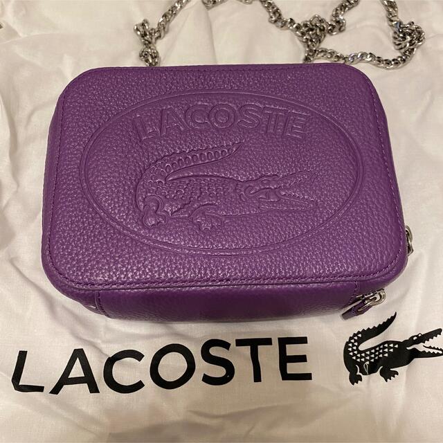 バッグLACOSTE チェーンショルダーバッグ