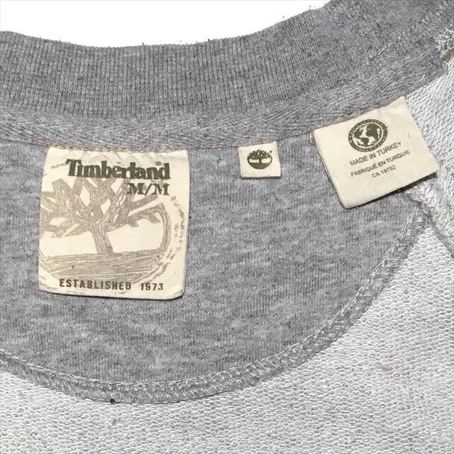 Timberland(ティンバーランド)の90s 古着 ティンバーランド スウェット トレーナー 刺繍ロゴ ゆるダボ M メンズのトップス(スウェット)の商品写真