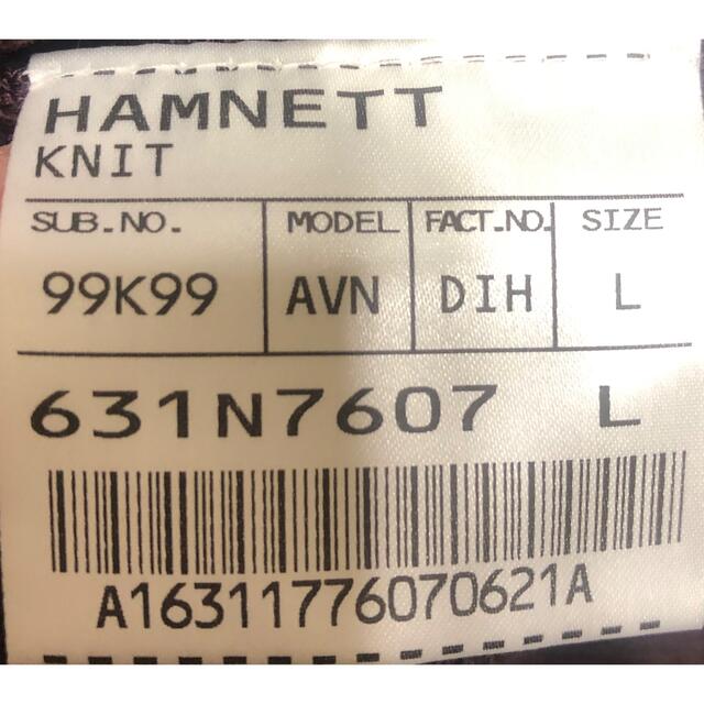 HAMNETT(ハムネット)のハムネット　アーガイルセーター メンズのトップス(ニット/セーター)の商品写真