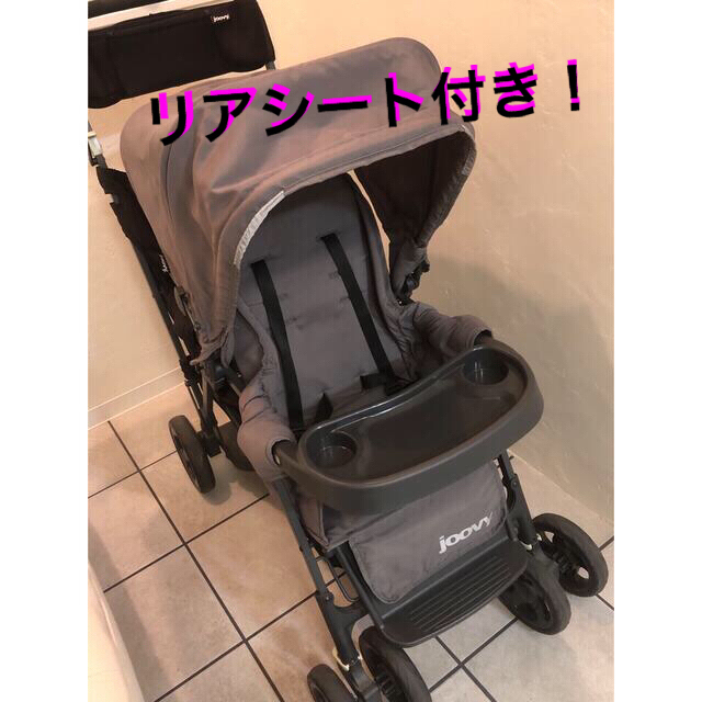 りんご様専用!!2人乗りベビーカー ウルトラライト リアシート付き