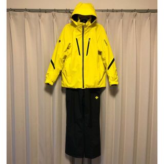 デサント(DESCENTE)のDESCENTE スキーウェア 上下セット 黄/黒(ウエア)