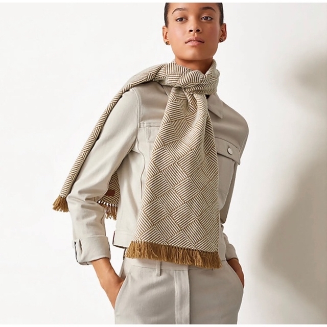 Hermes - 新品 エルメス カシミア マフラー ベージュ ストール