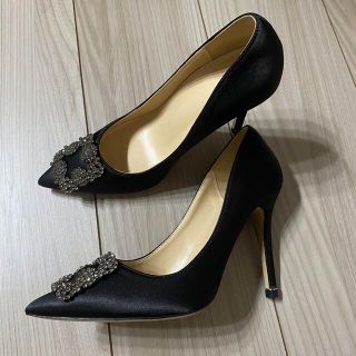 マノロブラニク(MANOLO BLAHNIK)の【ayumiona様専用】マノロブラニク　ハンギシ風　ハイヒール　パンプス(ハイヒール/パンプス)