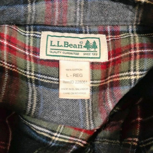 L.L.Bean(エルエルビーン)のL.L.Bean チェック柄　長袖シャツ　L　アメリカ　古着 メンズのトップス(シャツ)の商品写真