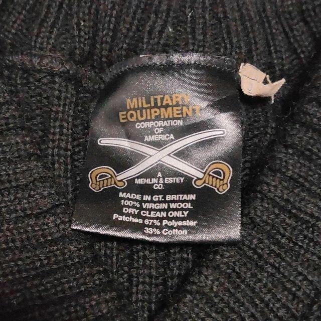 コマンド セーター ニット 44サイズ XL 黒 エルボー ショルダー パッチ メンズのトップス(ニット/セーター)の商品写真
