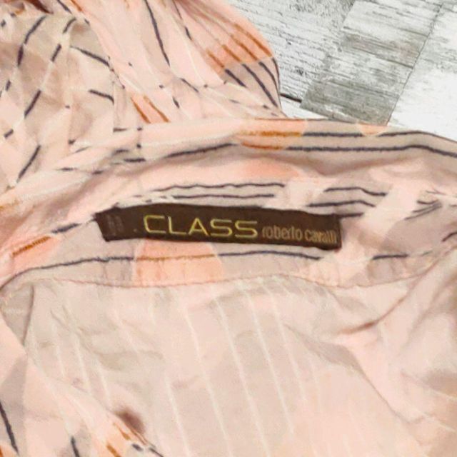 柄シャツ　CLASS roberto cavalli　長袖　花柄　XL メンズのトップス(シャツ)の商品写真