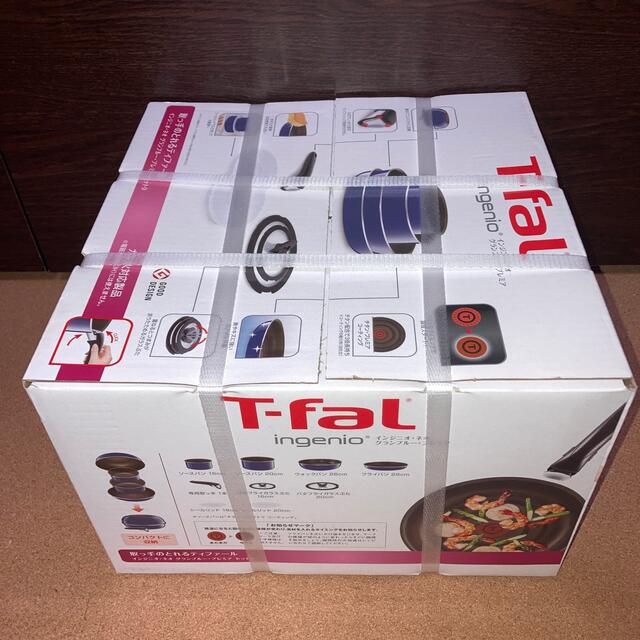 T-fal(ティファール)の【新品未開封】T-fal インジニオネオ　グランブルー　プレミアセット9 インテリア/住まい/日用品のキッチン/食器(鍋/フライパン)の商品写真