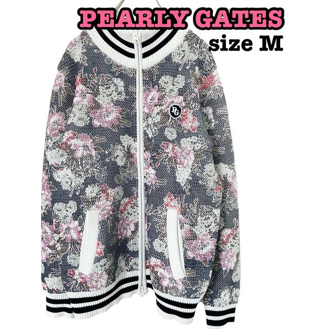 PEARLY GATES パーリーゲイツ　ブルゾン　花柄　フルジップ　メンズM