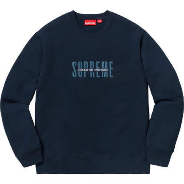 M Supreme World Famous Crewneck ネイビースウェット