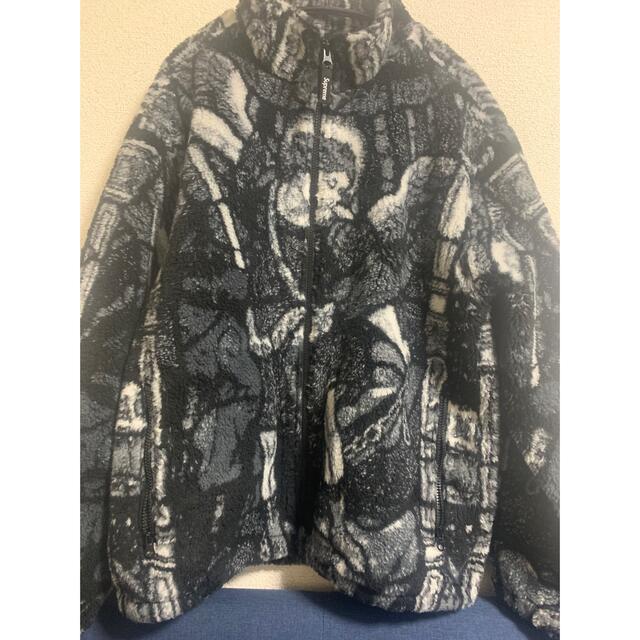 supreme Saint Michael fleece jacket