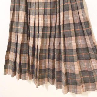 SCOTCH HOUSE スカート 巻き プリーツ 未使用 M ウール