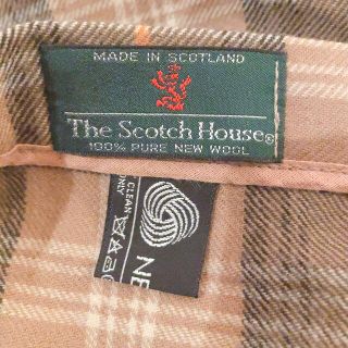 SCOTCH HOUSE スカート 巻き プリーツ 未使用 M ウール