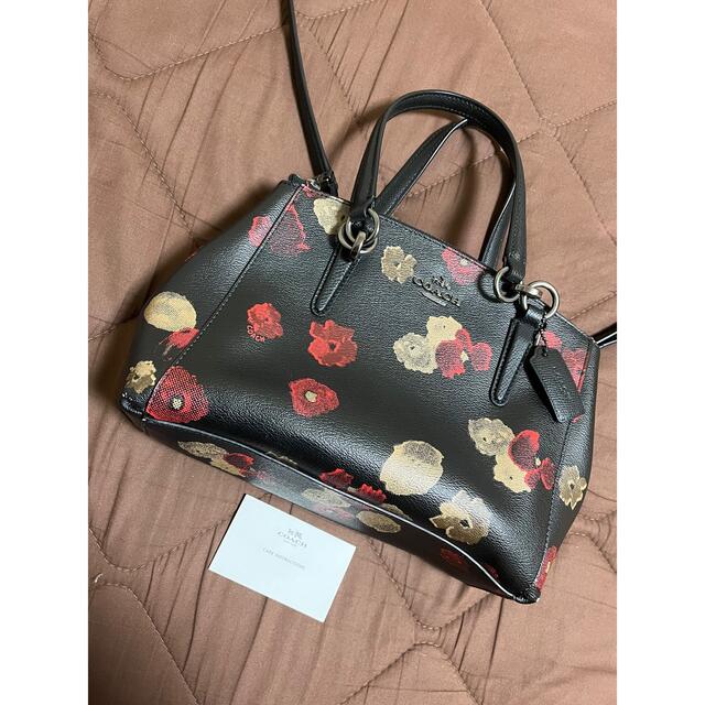 【専用】コーチ　coach ハンドバッグ　ショルダーバッグ　2way 花柄　レザ