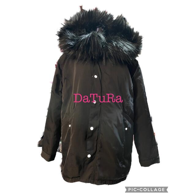 新商品 DaTuRa モッズコート ビジュー 雪の結晶 F オーバーサイズ エコ
