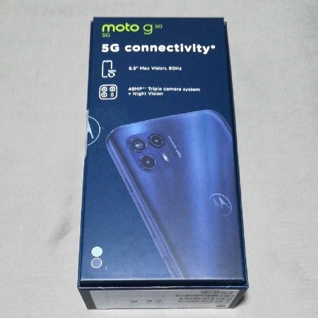 【新品未開封】モトローラ moto g50 5G メテオグレイ