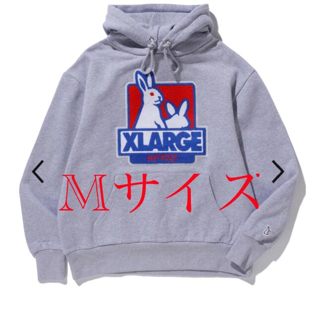 XLARGE x FR2 Fxxk Icon Hoodie グレー Lサイズ