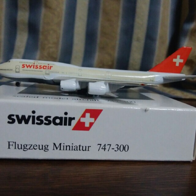 schabak1/600スイス航空B747-300 安心のアフターケア