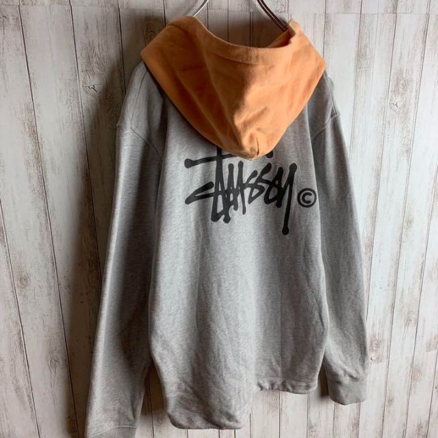 STUSSY - 【最高デザイン】ステューシー☆バックプリント パーカー 即