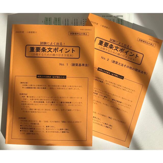 建築基準法関係法令集 2022年 1級建築士　線引　令和4　日建　法令集 一級