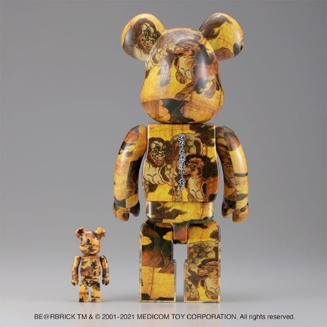 MEDICOM TOY(メディコムトイ)のBE@RBRICK 狩野永徳「唐獅子図屏風」100% & 400% エンタメ/ホビーの美術品/アンティーク(その他)の商品写真