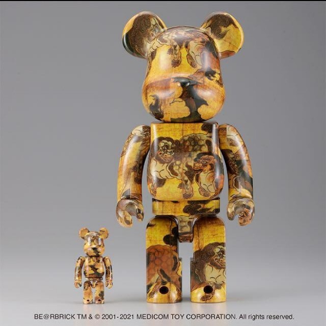 BE@RBRICK 狩野永徳「唐獅子図屏風」100% & 400% 1
