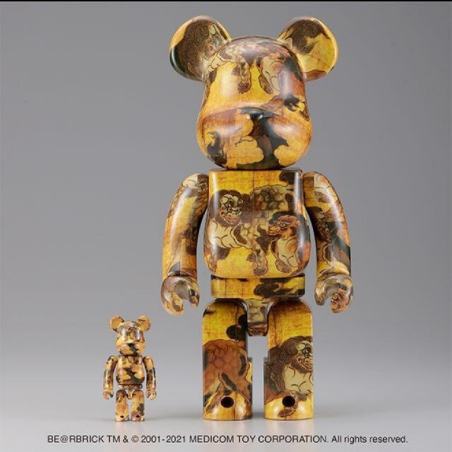 MEDICOM TOY(メディコムトイ)のBE@RBRICK 狩野永徳「唐獅子図屏風」100% & 400% エンタメ/ホビーの美術品/アンティーク(その他)の商品写真