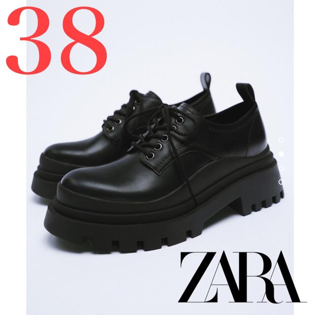 ZARA(ザラ)の新品　ZARA 完売品　フラットトラックソールシューズ レディースの靴/シューズ(ブーツ)の商品写真