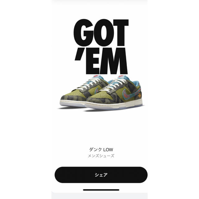 NIKE(ナイキ)の【希少サイズ】NIKE DUNK LOW "SIEMPRE FAMILIA" メンズの靴/シューズ(スニーカー)の商品写真