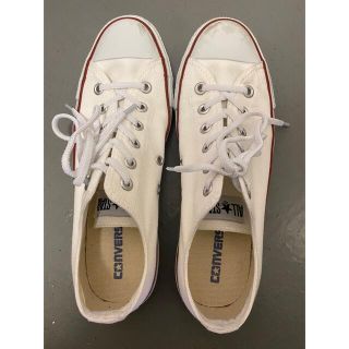 コンバース(CONVERSE)のコンバース　白　25.5cm(スニーカー)