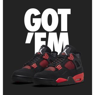 ナイキ(NIKE)のNIKE AIR JORDAN 4 RED THUNDER (スニーカー)