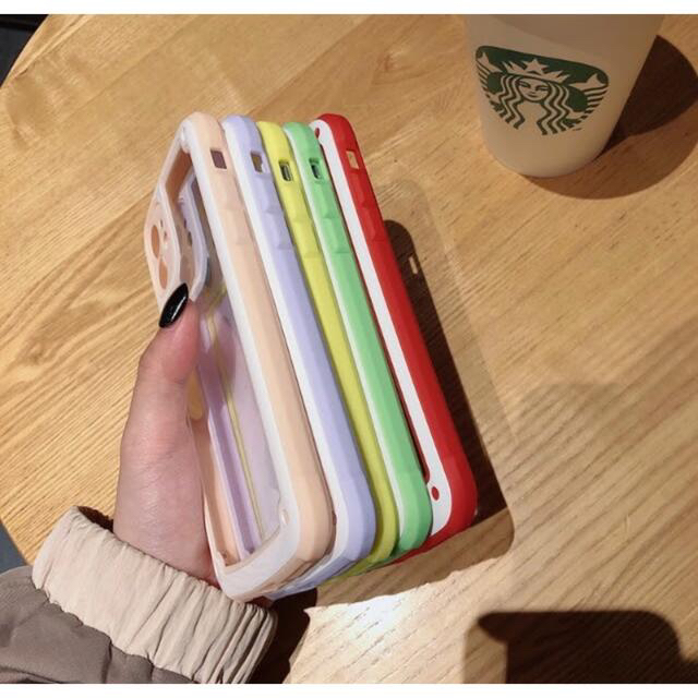 iPhoneケース iPhone13 シンプル フレーム グリーン 大人気 スマホ/家電/カメラのスマホアクセサリー(iPhoneケース)の商品写真