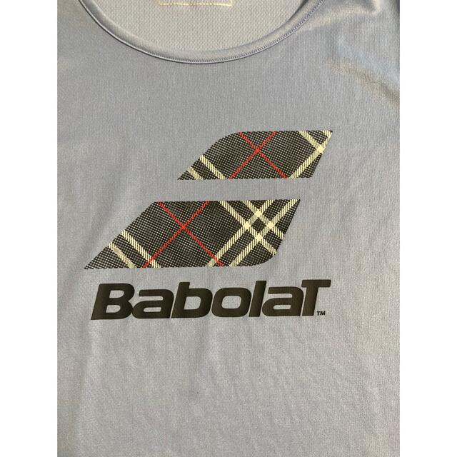 Babolat(バボラ)のバボラ 半袖Tシャツ L 水色 スポーツ/アウトドアのテニス(ウェア)の商品写真