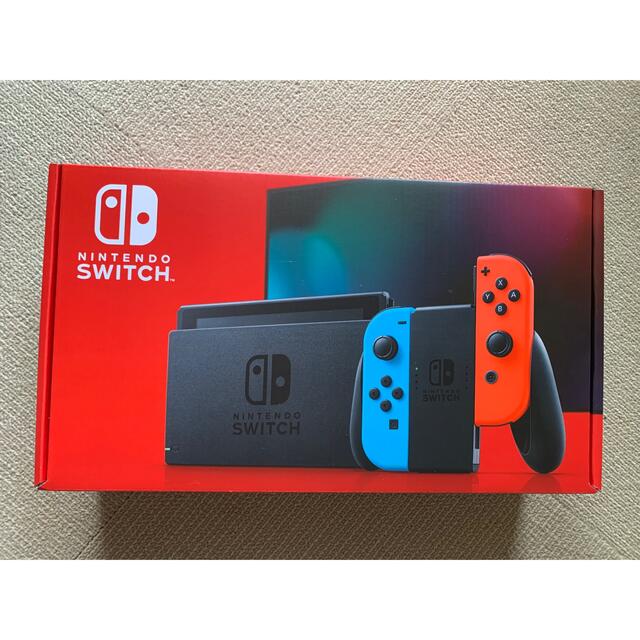 Nintendo Switch(ニンテンドースイッチ)の新品未開封！！Switch本体　ネオンブルー！！送料込み エンタメ/ホビーのゲームソフト/ゲーム機本体(家庭用ゲーム機本体)の商品写真