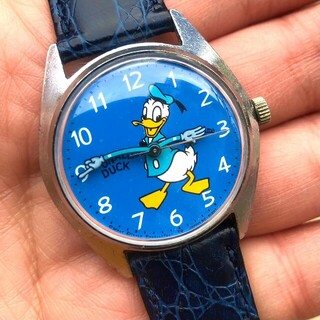 ディズニー(Disney)の美品 SEIKO ディズニータイム ドナルドダック 動作品(腕時計)