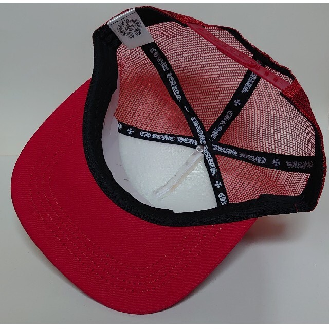 Chrome Hearts(クロムハーツ)の【新品】トラッカーキャップ FUCK レッド×ホワイト メンズの帽子(キャップ)の商品写真