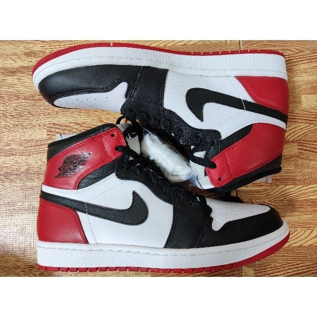 NIKE - AIR JORDAN 1 RETRO HIGH OG BLACK TOE つま黒の通販 by