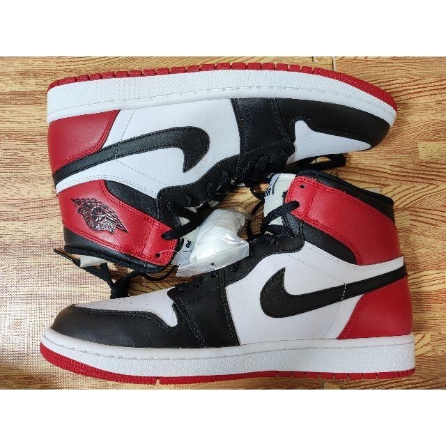 NIKE - AIR JORDAN 1 RETRO HIGH OG BLACK TOE つま黒の通販 by