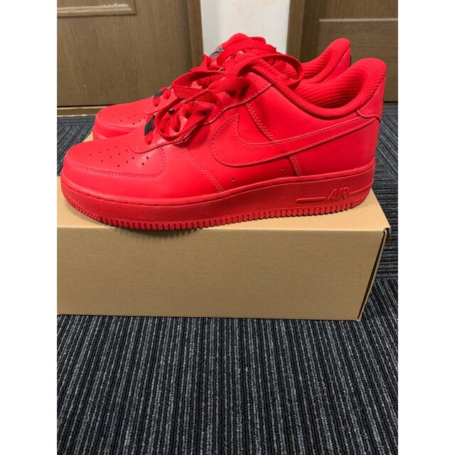 美品　NIKE air force1 ID red