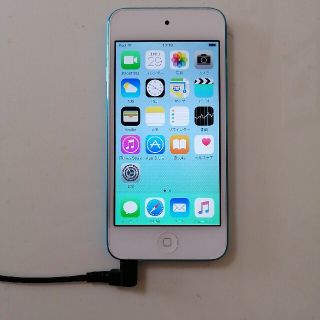 アイポッドタッチ(iPod touch)の【美品】iPod touch　第5世代　32ＧＢ ブルー(ポータブルプレーヤー)