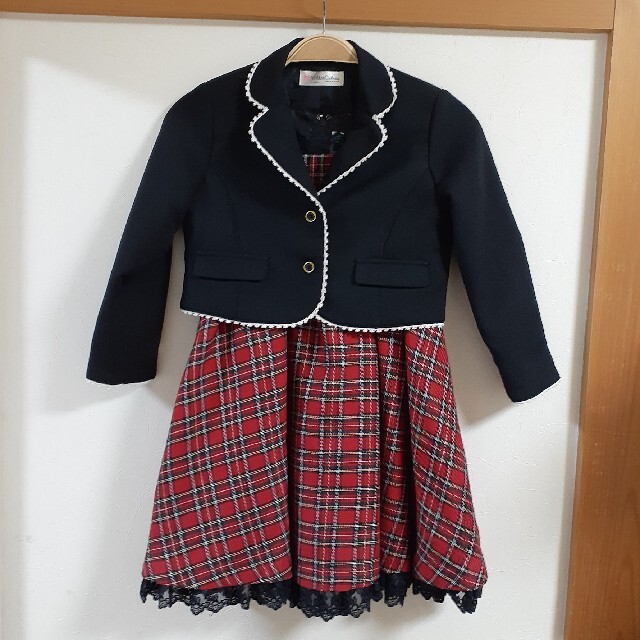 女児 入学式 120 キッズ/ベビー/マタニティのキッズ服女の子用(90cm~)(ドレス/フォーマル)の商品写真