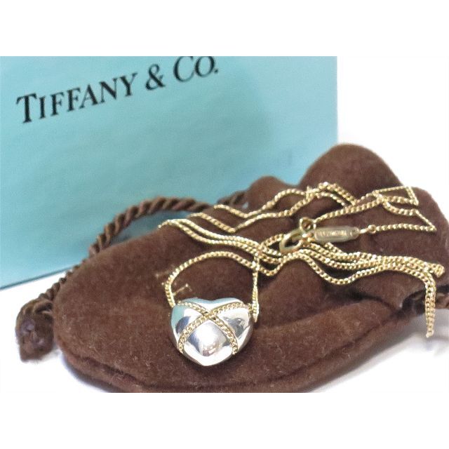 Tiffany & Co. - ティファニー　クロスハート　ネックレス　750＆シルバー925　TIFFANY
